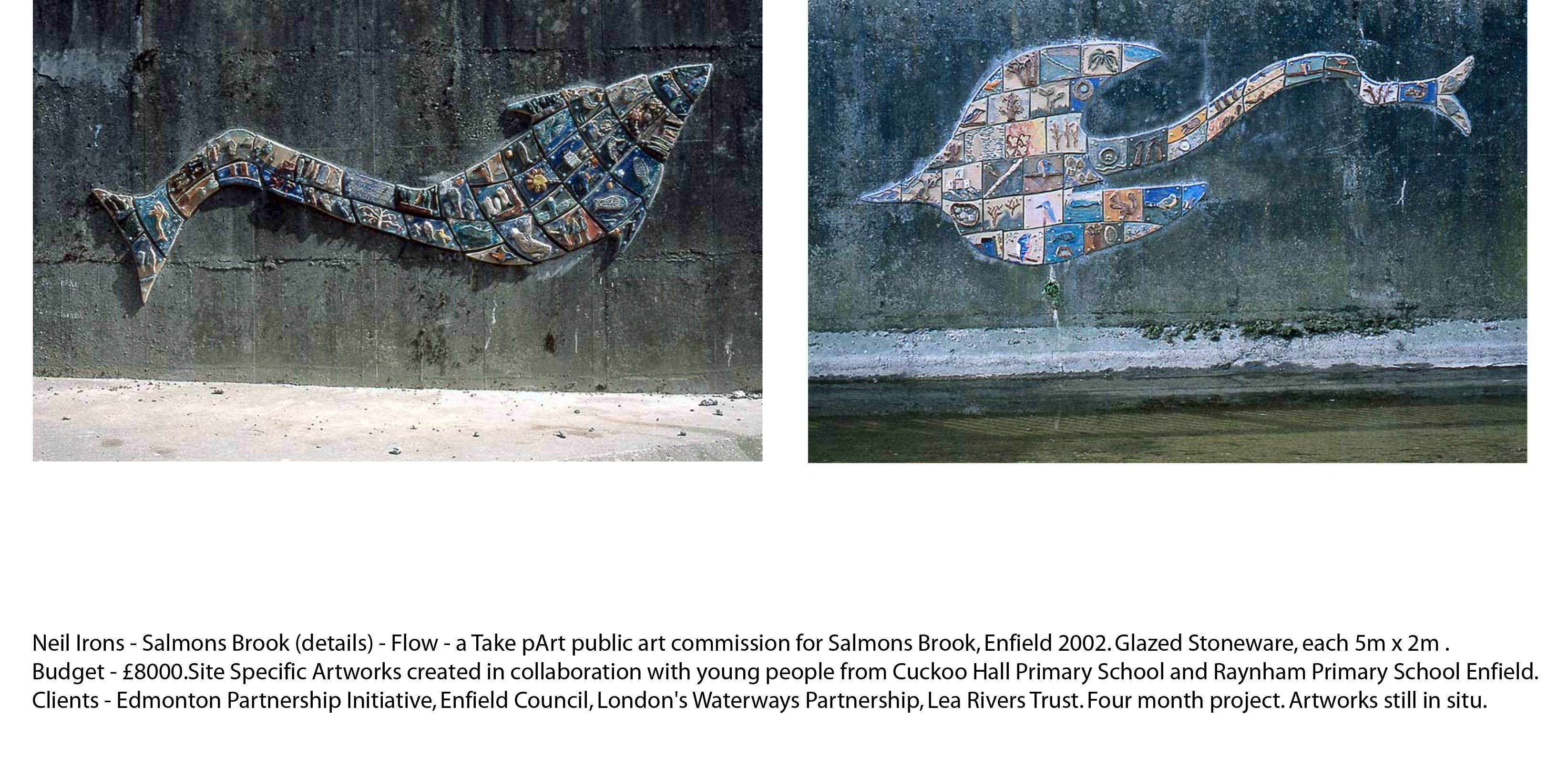 Salmons Brook public art work- n.irons