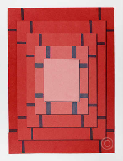 In and out in red - Ruth de Monchaux 2012