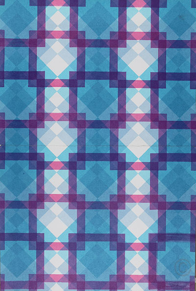 Red Squares - screenprint by Ruth de Monchaux